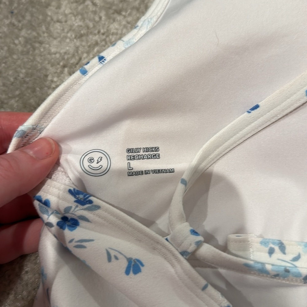 Hollister Gilly Hicks blue and white floral tennis exercise athleisure dress - Picture 5 of 6
